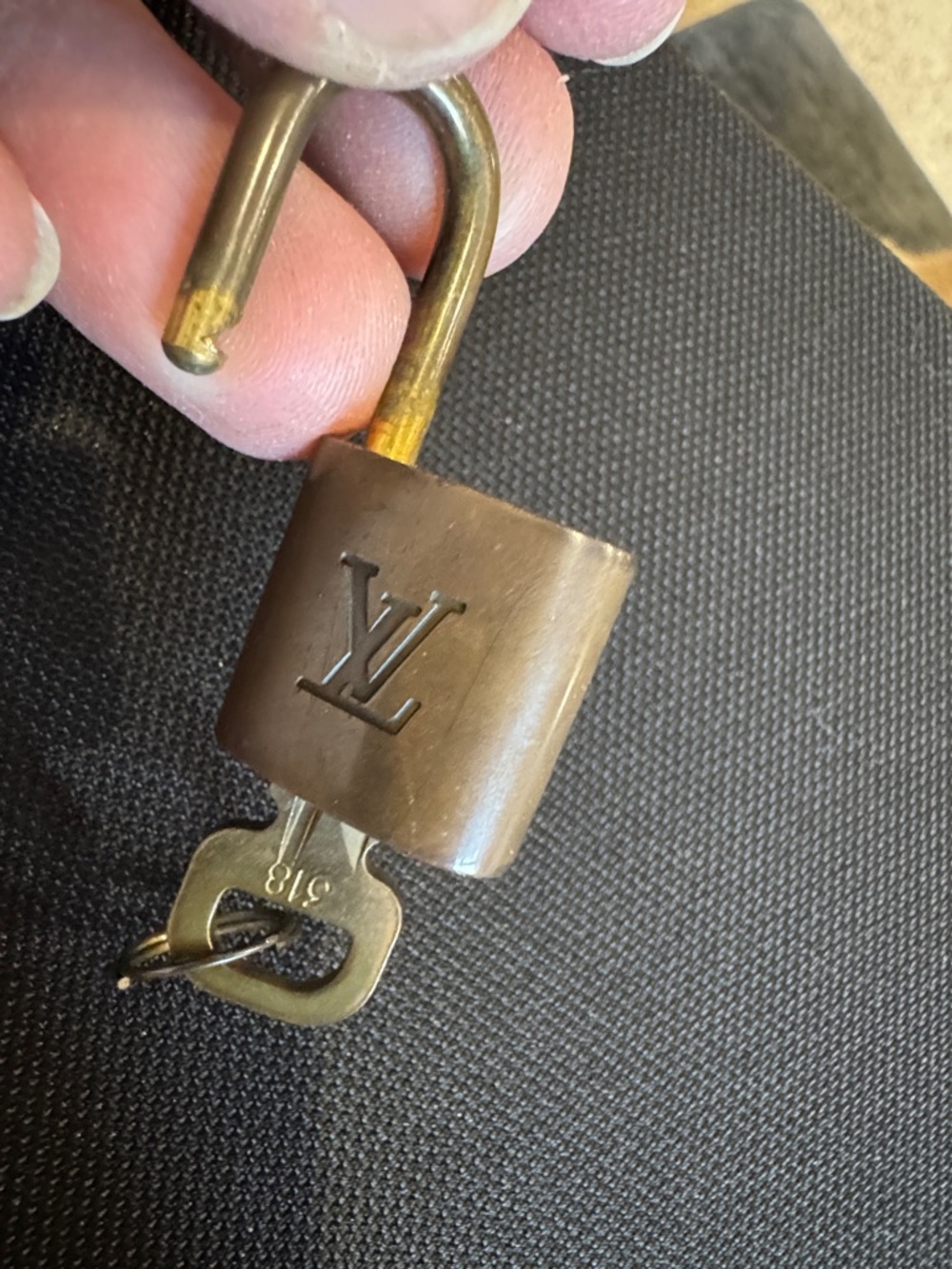 Louis Vuitton #318 Brown Lock with Key - Picture 7 of 10